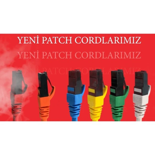 Erat Epc-250C6ulhb0.25 25Cm Utp Cat6 Patch Cord Lsoh Mavi 4X2x24# 24 Awg ürün görseli 1
