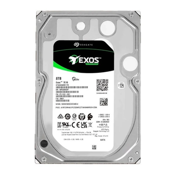 SEAGATE 8TB EXOS ST8000NM017B 256MB 7200RPM SATA-3 ENTERPRISE DİSK ürün görseli 1