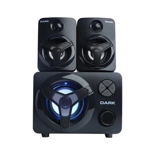 DARK SP-215 2+1 11W Siyah Multimedya Hoparlör - Resim 2