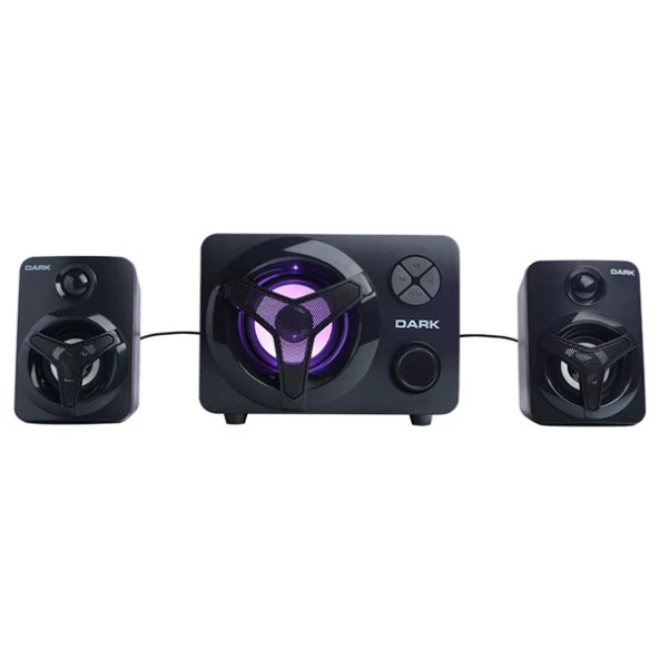 DARK SP-215 2+1 11W Siyah Multimedya Hoparlör - Resim 4