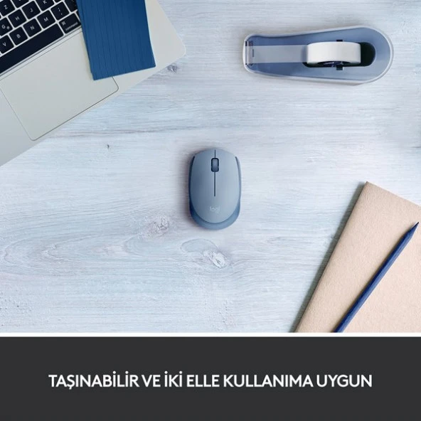 LOGITECH M171 Kablosuz Mouse-Bluegrey 910-006866 - Resim 3