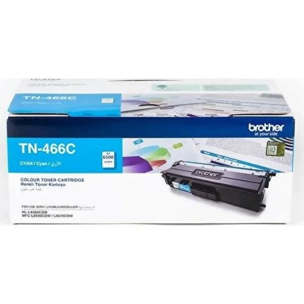 Brother TN466C Mavi 6500 Sayfa Lazer Toner ürün görseli 1