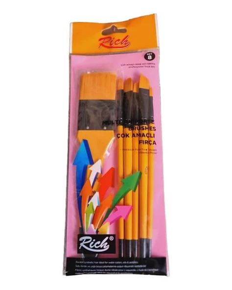 Rich Zemin Fırça Karma Set 6 lı No 8 ürün görseli 1