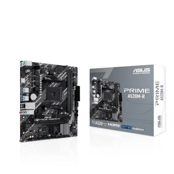 ASUS PRIME A520M-R DDR4 HDMI PCIE 3.0 AM4 MATX ürün görseli 1
