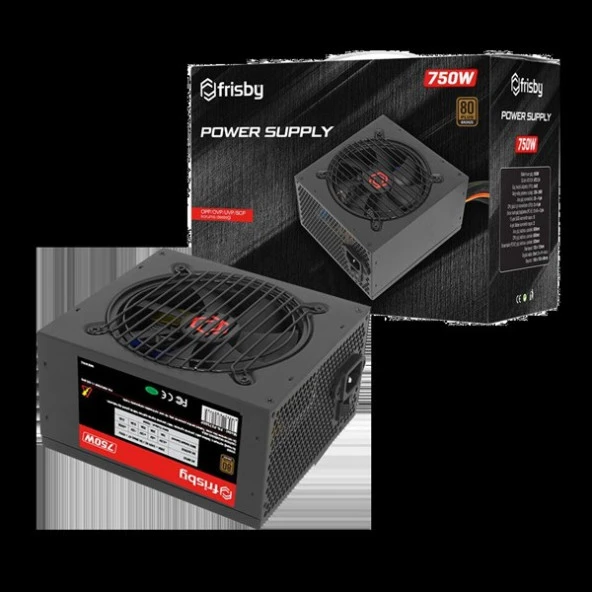 FRISBY 750W 80+ FR-PS7580P Power Supply ürün görseli 1