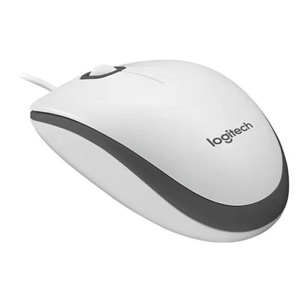 LOGITECH M100 Kablolu Mouse Beyaz 910-006764 ürün görseli 1