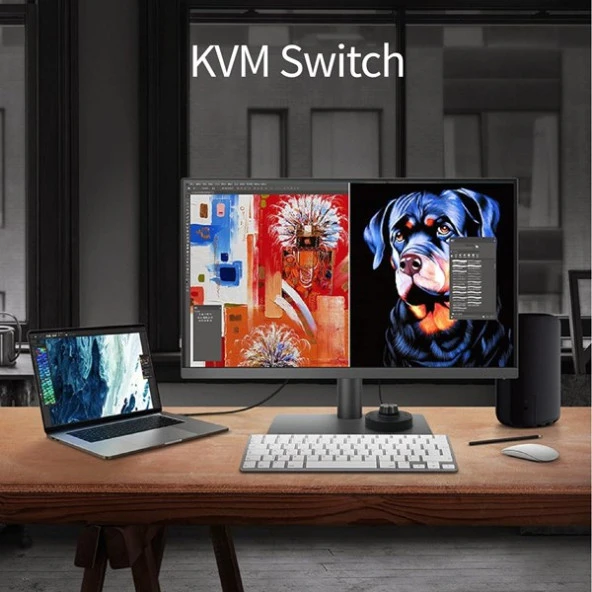 BENQ 27" IPS PD2705U 5MS 60HZ HDMI-DP PIVOT GRAFİK TASARIM MONİTÖRÜ 3840X2160 ürün görseli 1
