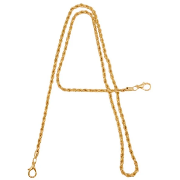 Angel Çanta Aksesuar 120 cm Burgulu Light Gold Renk Kancalı Çanta Zinciri ürün görseli 1