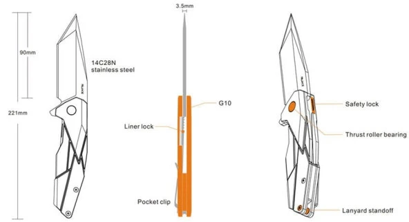 RUIKE P138-W ÇAKI - Resim 4