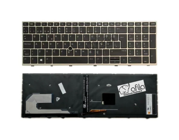 HP EliteBook 850 G6 (1Q5P7ES) Notebook Klavyesi - Tuş Takımı (Siyah TR) ışıklı ürün görseli 1