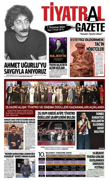 Tiyatral Gazete 3.Sayı Temmuz 2024 ürün görseli 1