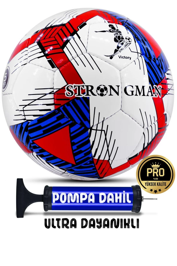 Telvesse Futbol Topu Pompalı Set Profesyonel El Dikişli Dayanıklı Sert Zemin Halı Saha Topu 701 No:5 ürün görseli 1