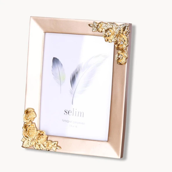 SELİM DEKOR ROSENGARD 15X20 ÇERÇEVE İNCİ-ALTIN ürün görseli 1
