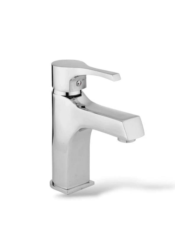 Sardıcı Krom Lotus Sabit Lavabo Bataryası Aç - Kapa Lavabo Musluğu  Çift Su Girişli 5 yıl Garantili ürün görseli 1