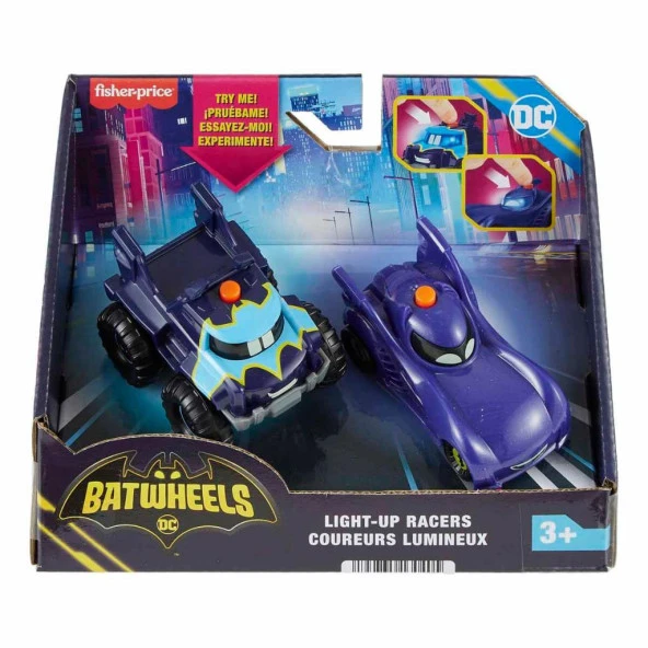 Fisher Price Batwheels Işıklı Yarışçılar Bam & Buff 2’li Paket HML25 ürün görseli 1