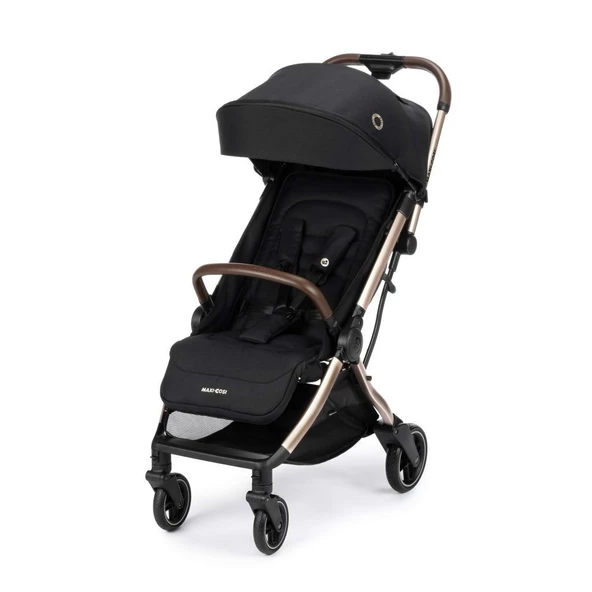 Maxi-Cosi Eva 3 Otomatik Katlanan Kompakt Bebek Arabası Essential Black Champagne ürün görseli 1