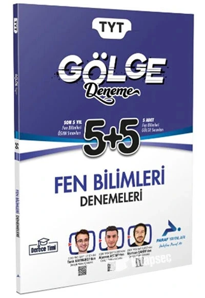 PARAF TYT FEN BİLİMLERİ 5+5 GÖLGE DENEME DERECE TİMİ   Z TAKIMI ürün görseli 1