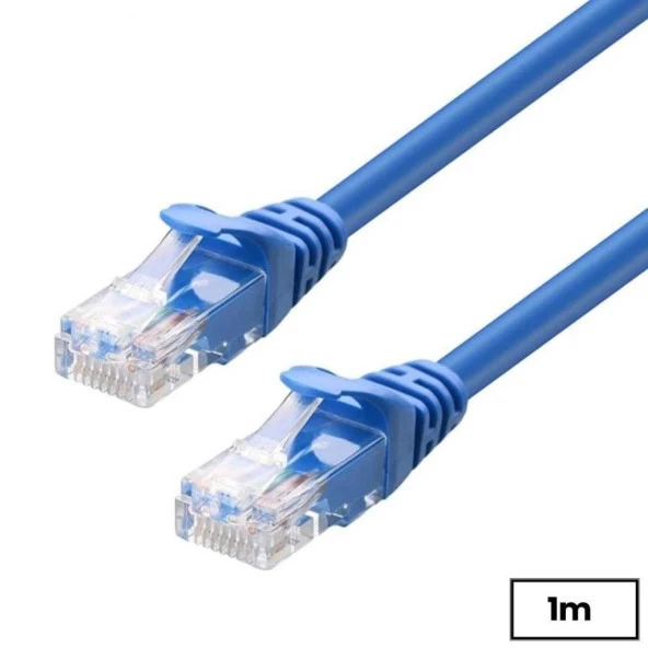 at6 İnternet Ethernet Rj45 Lan Kablosu 1 Metre - Resim 2