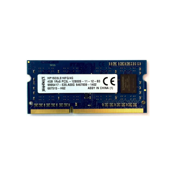 Kingston HP16D3LS1KFG/4G 4 GB PC3-12800 DDR3 1600 MHz Ram ürün görseli 1
