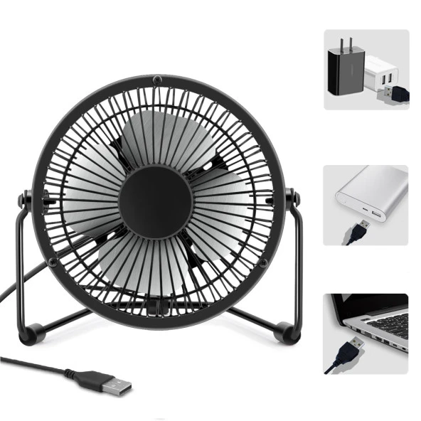 Hadron HDX7252 18cm Metal Masaüstü Usb Vantilatör - Resim 7