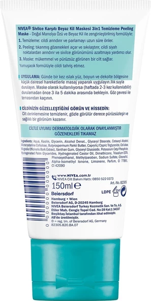 Nivea Beyaz Kil Maskesi 150 ml - 2'li - Resim 4