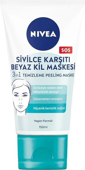 Nivea Beyaz Kil Maskesi 150 ml - 2'li - Resim 2