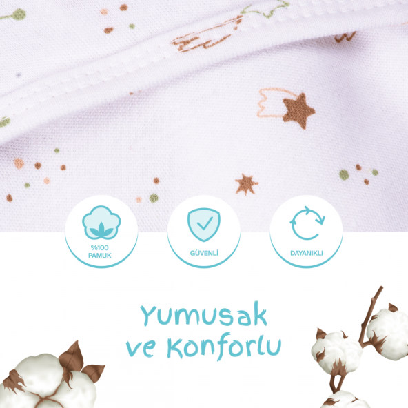 Sevi Bebe İnterlok Bebe Kundak Galaksi - Resim 7