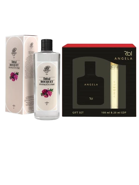 Rebul Angela Edp 100 ml + 20 ml Kadın Parfüm + Kolonya Bouquet 250 ml Özel Set ürün görseli 1