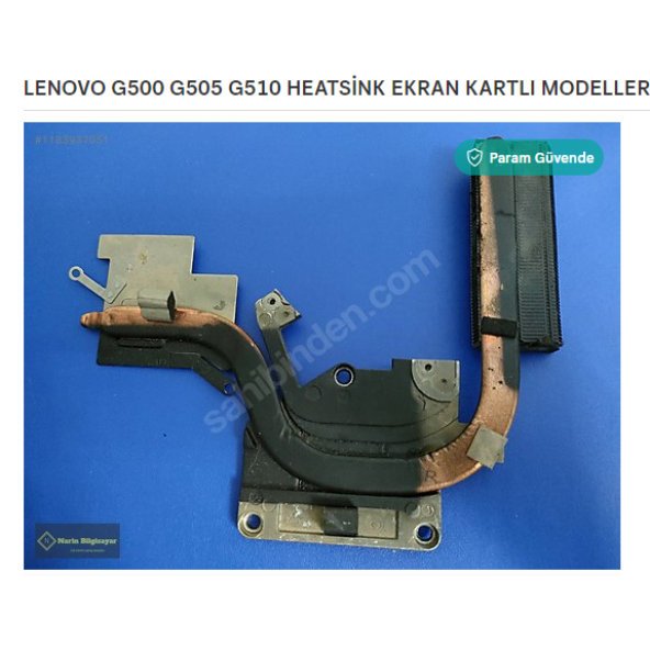 LENOVO G500 G505 G510 HEATSİNK EKRAN KARTLI MODELLER İÇİNDİR ürün görseli 1
