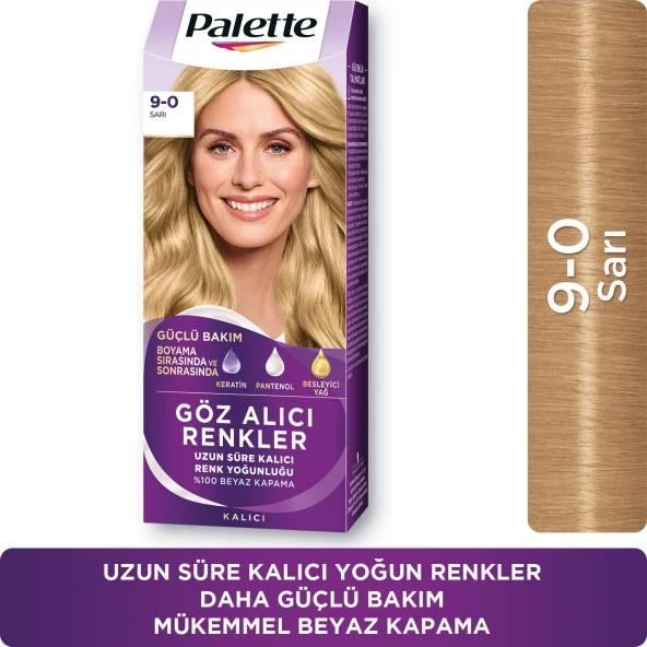 Palette Göz Alıcı Renkler Saç Boyası 9-0 Sarı ürün görseli 1