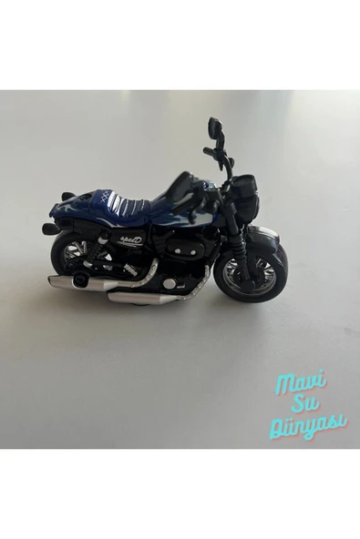 Çek Bırak Metal Küçük Boy Mavi Renk Motosiklet ürün görseli 1