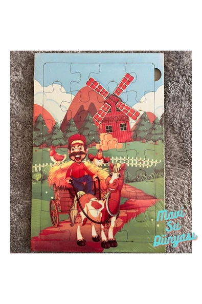 Çocuk Ahşap Puzzle - Mavi Su Dünyası ürün görseli 1