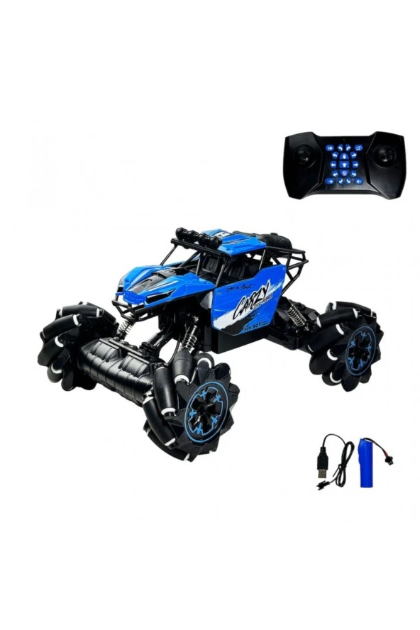 Uzaktan Kumandalı, Şarzlı, 2.4 Ghz Full Fonksiyonlu Off Road Arazi Mavi Renk Araba - Mavi Su Dünyası ürün görseli 1