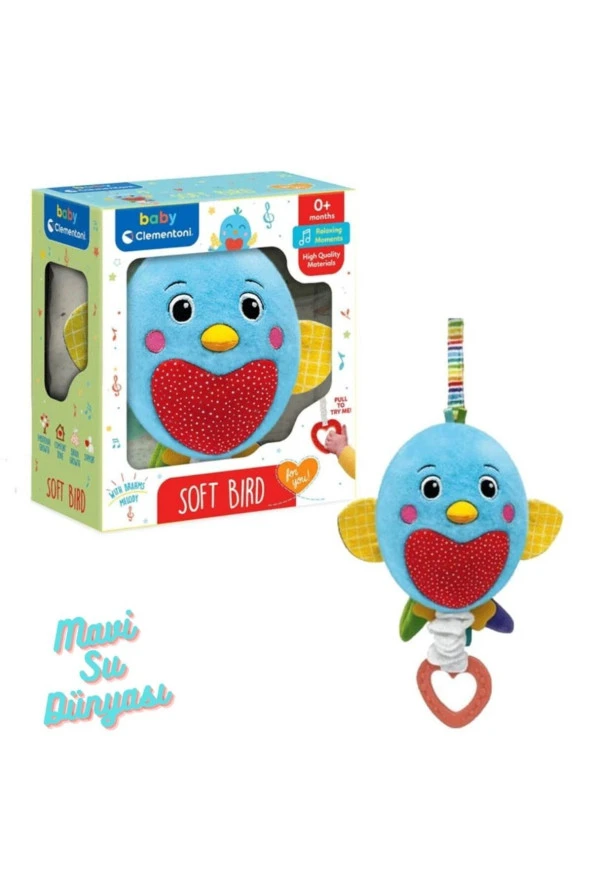 Peluş Müzikli Kuş - Mavi Su Dünyası ürün görseli 1