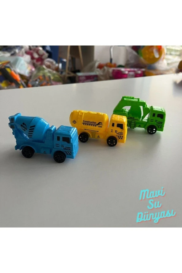 3 Lü Çek Bırak İş Makinası - Mavi Su Dünyası ürün görseli 1