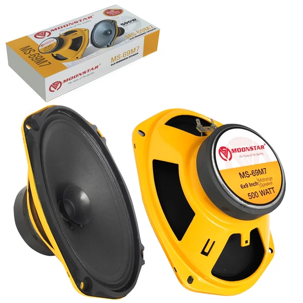 PTTAVM: MOONSTAR MS-69M7 Oto Midrange Oval 6X9 İnç 500 Watt 2 Adet