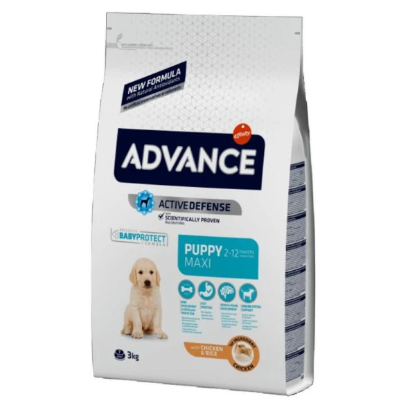 Advance Tavuklu ve Pirinçli Büyük Irk Yavru Köpek Maması 12kg ürün görseli 1