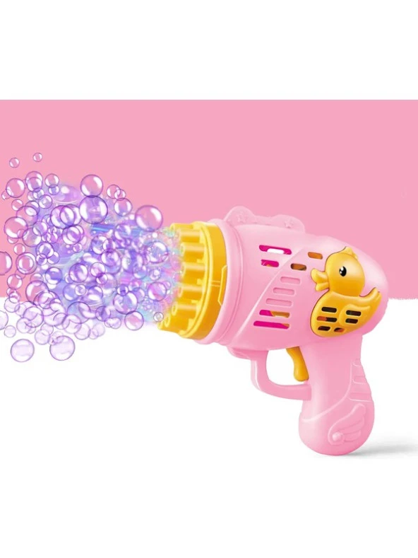 Mofy Baby 23 Kanal Pilli Baloncuk Makinesi Baloncuk Tabancası Köpük Tabancası Bubble Gun Ördek ürün görseli 1