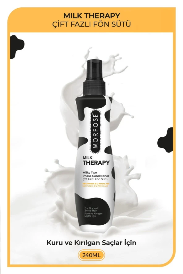 Morfose Milk Therapy Çift Fazlı Saç Bakım Fön Suyu 240 ml ürün görseli 1