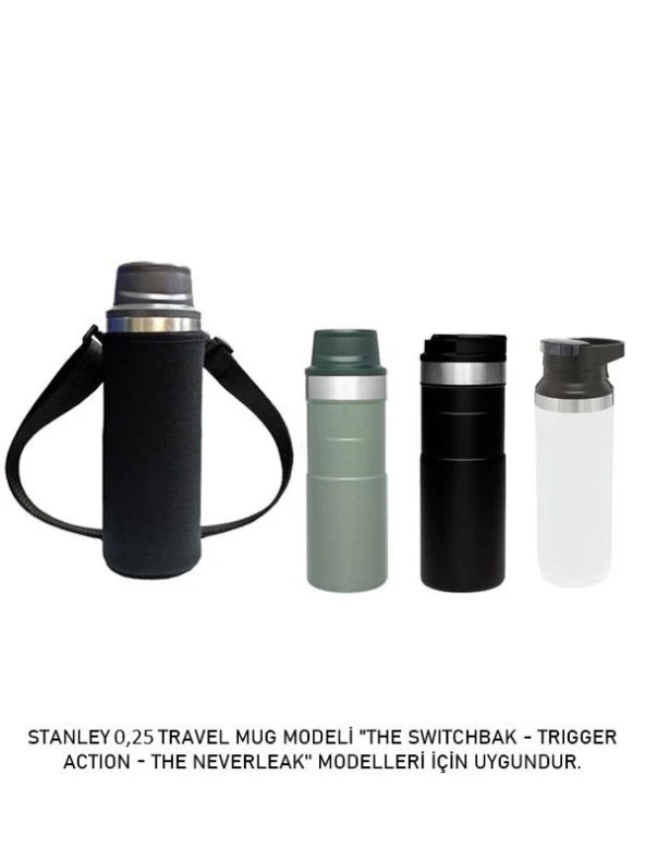 Safir Kamp Stanleye 0.25 Lt. Trigger Action Termos ile Uyumlu Omuz Askılı Kılıf ürün görseli 1