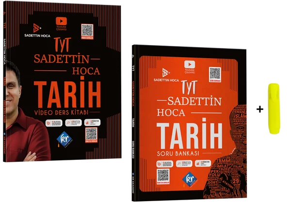 Kr Akademi Sadettin Hoca TYT Tarih Video Ders Kitabı Ve Soru Bankası Yeni ürün görseli 1