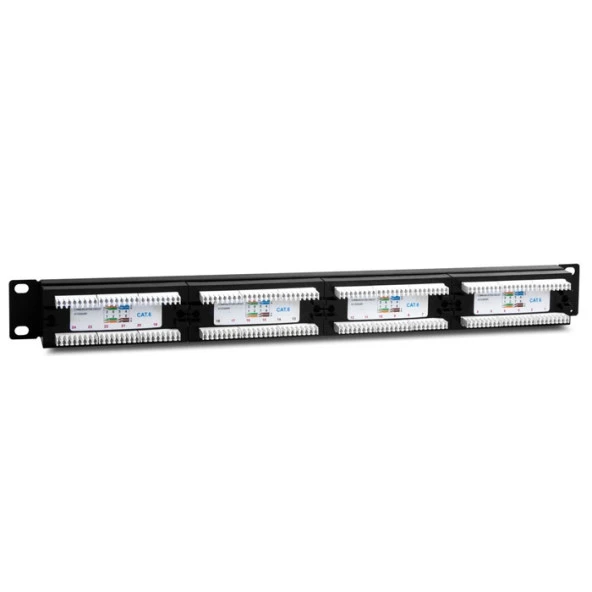 S-LINK 1U 24port Cat6 Utp Patch Panel SL-F624 - Resim 2
