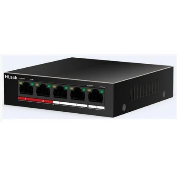 HILOOK 4port+1UPLINK 35w FULL PoE NS-0105P-35(B) 10/100 Yönetilemez Switch ürün görseli 1