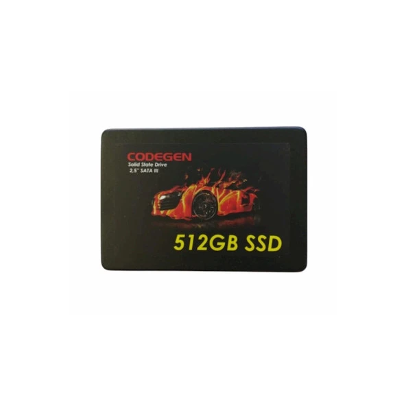 CODEGEN 512GB CDG-512GB-SSD25 500- 450MB/s SSD SATA-3 Disk ürün görseli 1