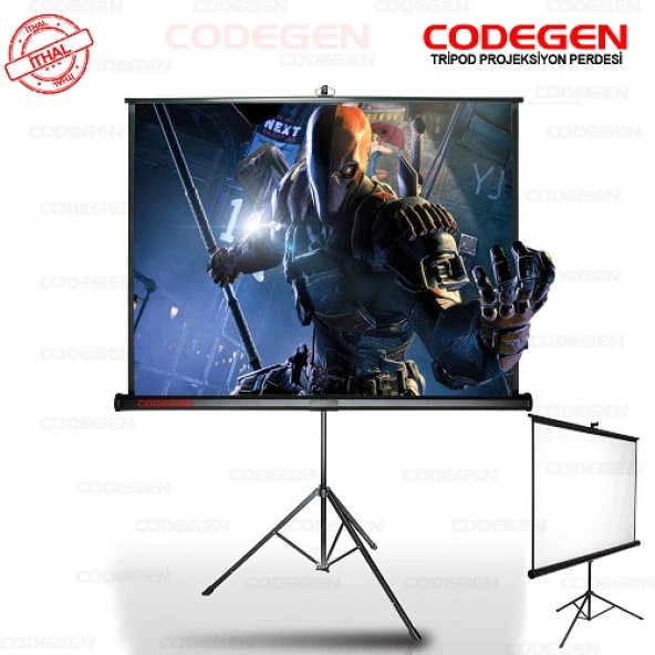 CODEGEN TX24 240x200 Ayaklı Projeksiyon Perdesi ürün görseli 1