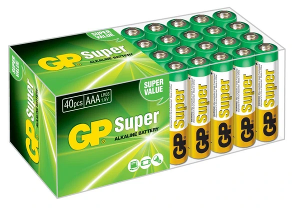 GP INCE KALEM PIL SUPER ALKALIN GP24AU 40LI ürün görseli 1