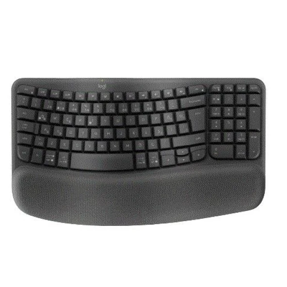 Logitech Wave Keys Kablosuz Klavye Q TR Siyah 920-012311 ürün görseli 1
