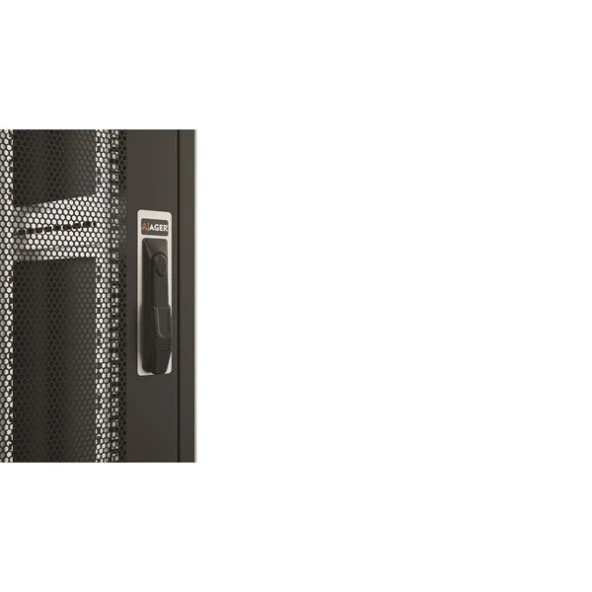 AGER 26U 800x1000mm Dikili Tip Siyah Kabinet Vega AG-VB26U8010S1-BAAA-A-M1 Cam Kapak ürün görseli 1