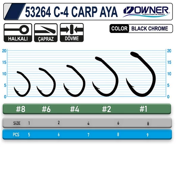 Owner 53264 C-4 Carp Aya  Olta İğnesi - Resim 2