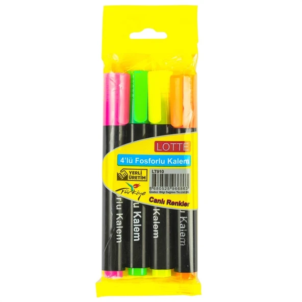 LOTTE FOSFORLU KALEM KRS. 4 LU (LT910) - Resim 2